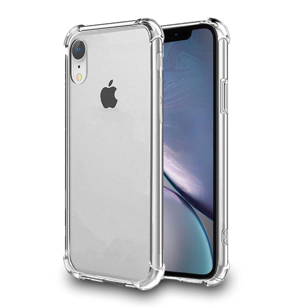 Telefoonhoesje Geschikt voor iPhone Xr transparant hoesje flexibel met stootrand