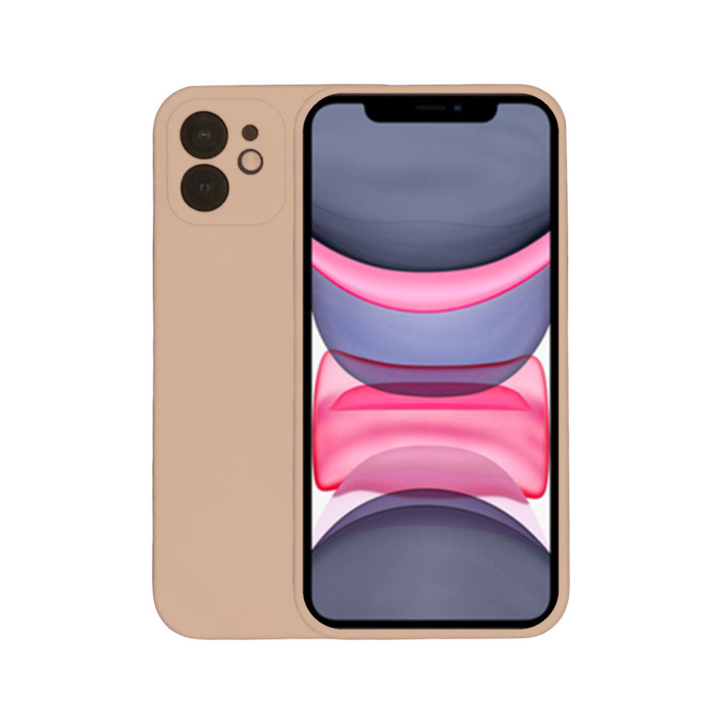 Telefoonhoesje Geschikt voor
iPhone 11 siliconen hoesje - Backcover Siliconen Case - Beige