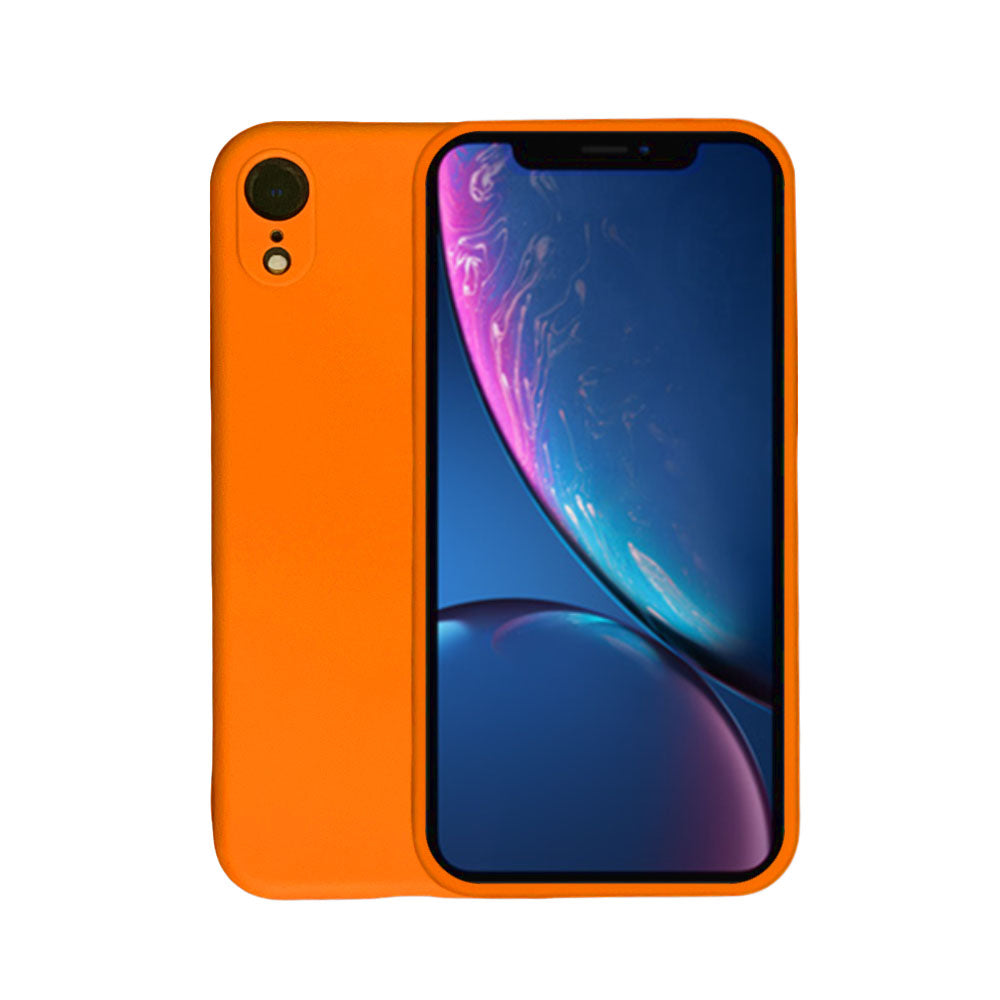 Telefoonhoesje Geschikt voor
iPhone X/Xs siliconen hoesje - Backcover Siliconen Case - Oranje