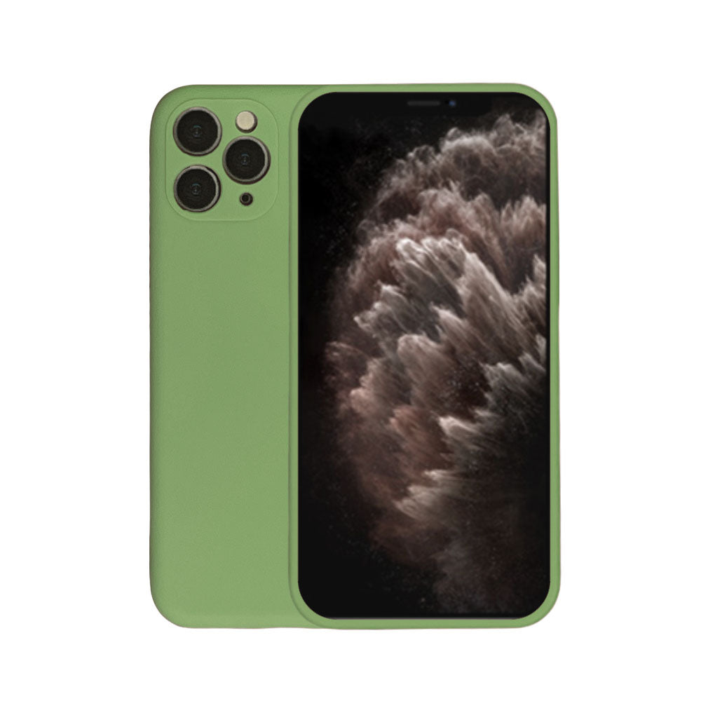 Telefoonhoesje Geschikt voor
iPhone 11 Pro siliconen hoesje - Backcover Siliconen Case - Groen