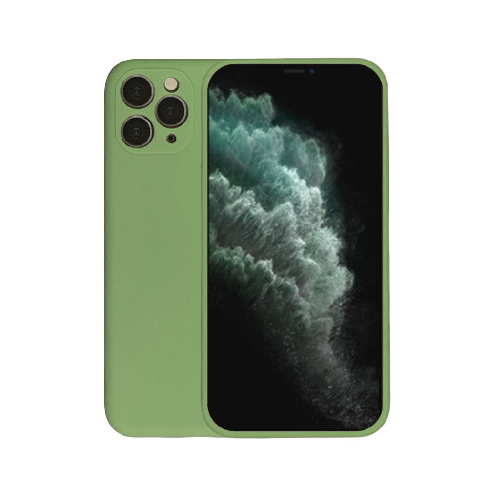 Telefoonhoesje Geschikt voor
iPhone 11 Pro Max siliconen hoesje - Backcover Siliconen Case - Groen