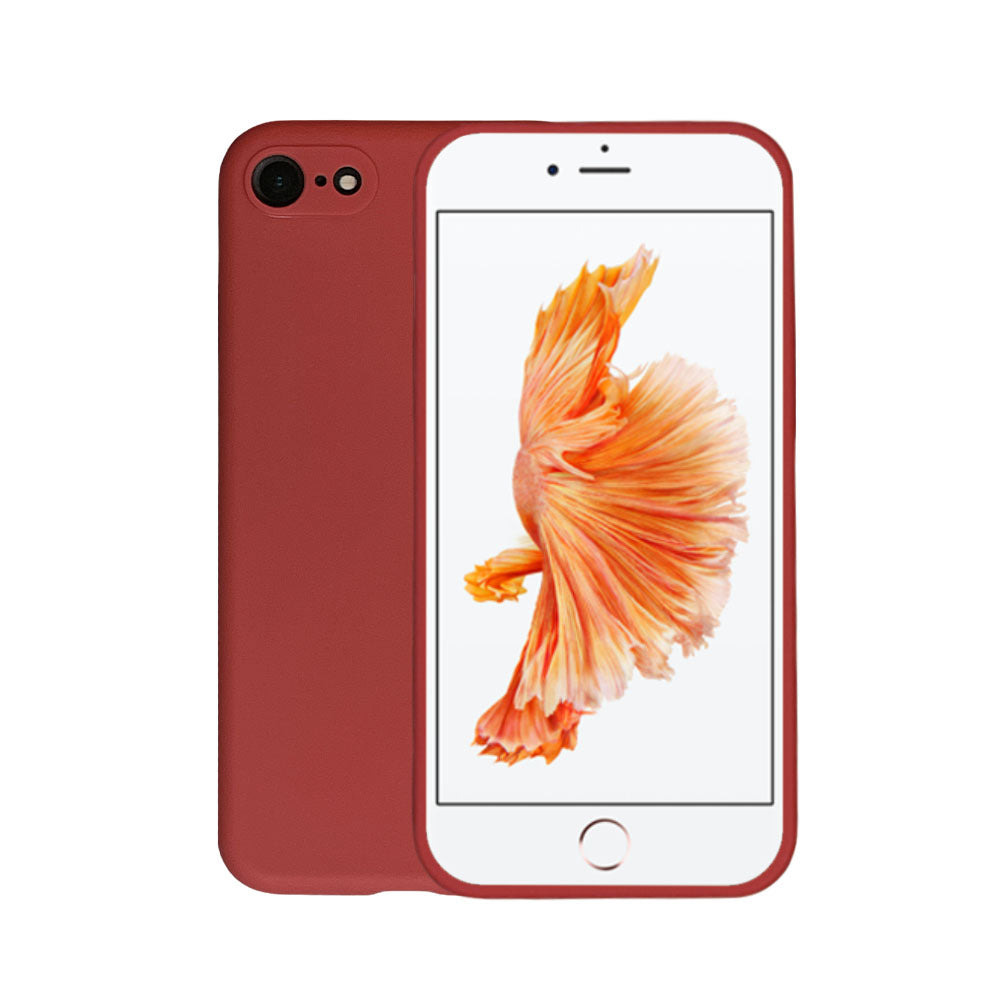 Telefoonhoesje Geschikt voor
iPhone 6/6s siliconen hoesje - Backcover Siliconen Case - Rood