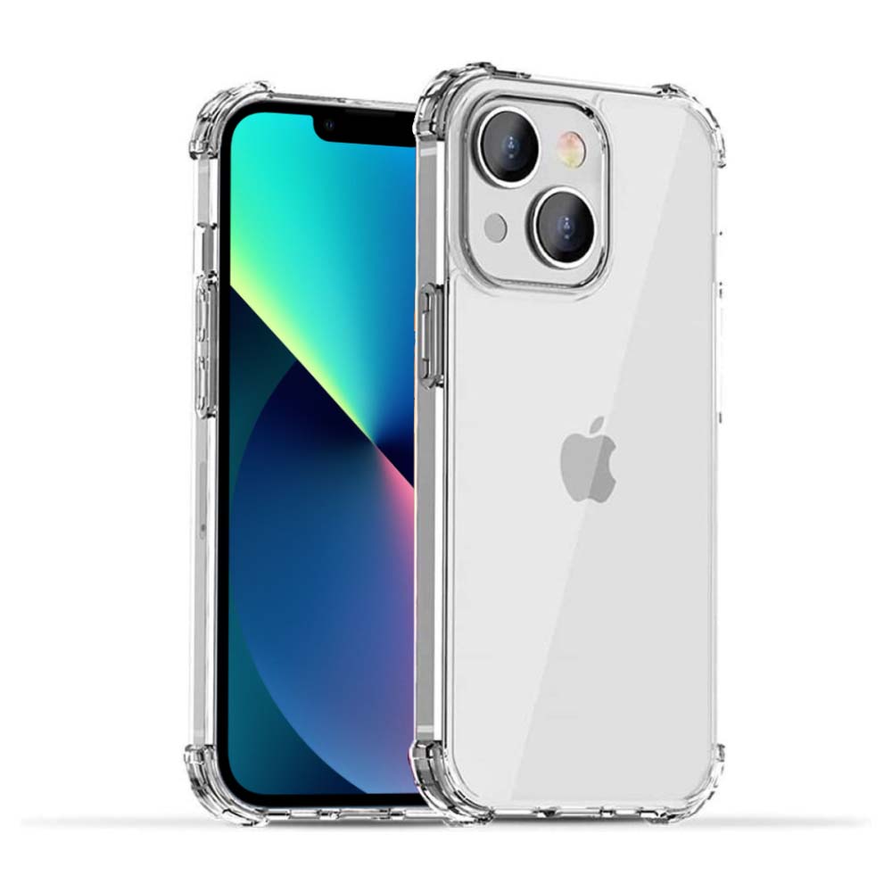 Telefoonhoesje Geschikt voor iPhone 13 Mini transparant hoesje flexibel met stootrand