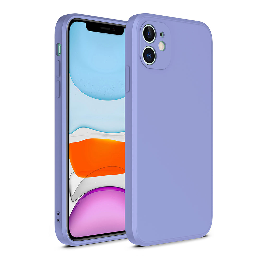 iPhone 12 Mini siliconen hoesje met zachte binnenkant - Paars
