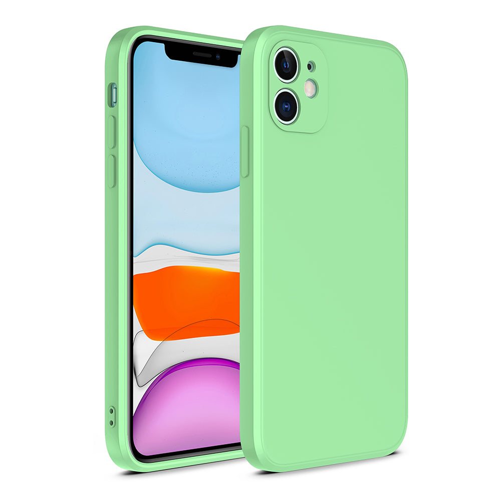 iPhone 12 Mini siliconen hoesje met zachte binnenkant - Groen