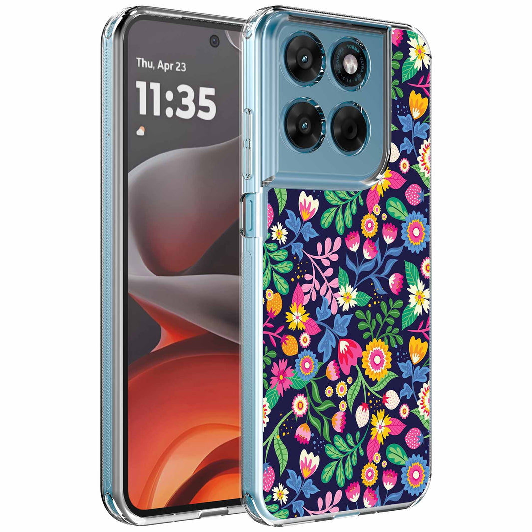 Geschikt voor Motorola Moto G15
Telefoonhoesje met Bloemen opdruk - Draadloos op te laden - Shockproof
Siliconen TPU Strong Case - Sterk Schokbestendig Telefoonhoesje