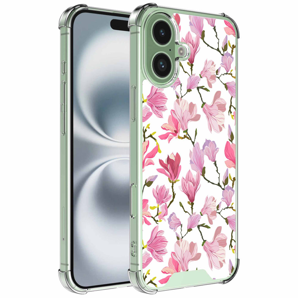 Geschikt voor iPhone 16 Plus
Telefoonhoesje met Fuchsia Bloemen opdruk - Draadloos op te laden -
Shockproof Siliconen TPU Strong Case - Sterk Schokbestendig Telefoonhoesje