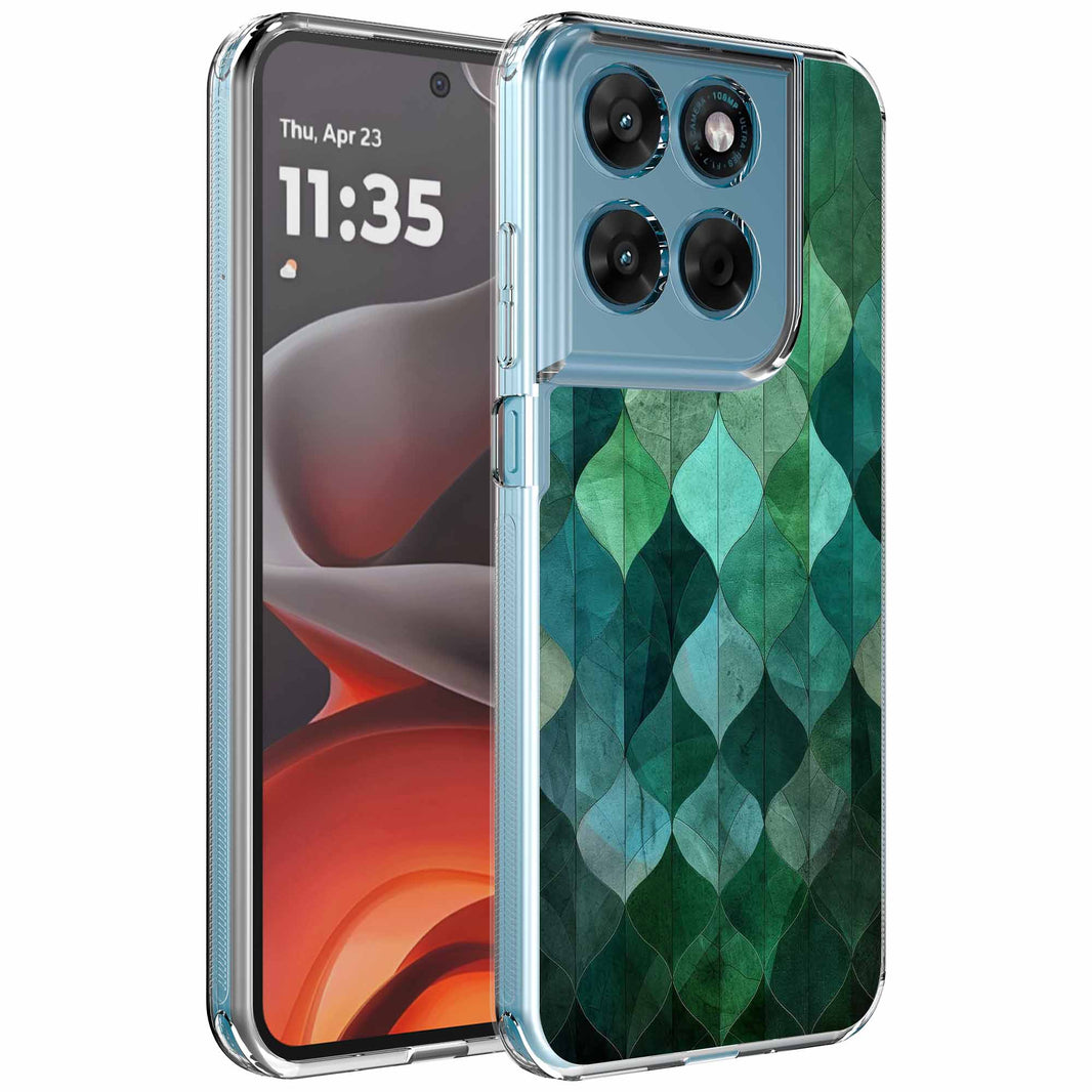 Geschikt voor Motorola Moto G15
Telefoonhoesje met Groene Bladeren opdruk - Draadloos op te laden -
Shockproof Siliconen TPU Strong Case - Sterk Schokbestendig Telefoonhoesje