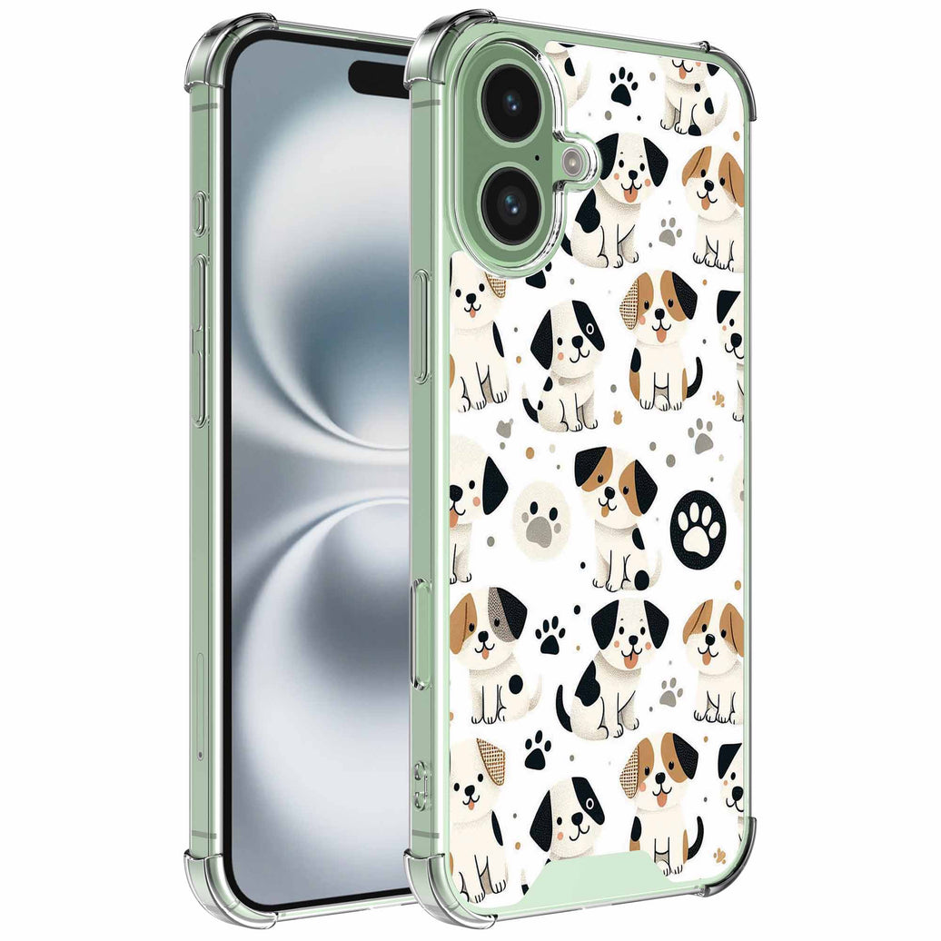 Geschikt voor iPhone 16 Plus
Telefoonhoesje met Honden en Pootjes opdruk - Draadloos op te laden -
Shockproof Siliconen TPU Strong Case - Sterk Schokbestendig Telefoonhoesje