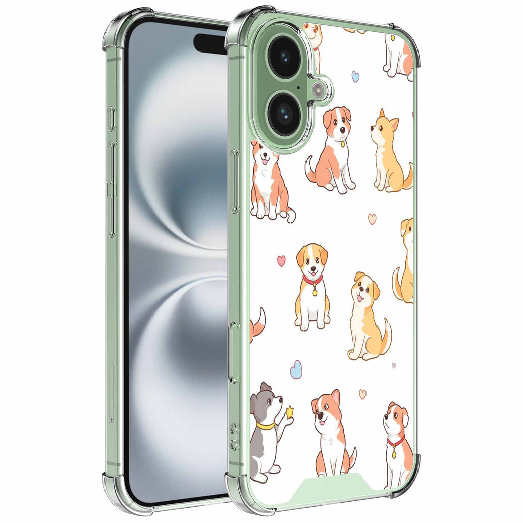 Geschikt voor iPhone 16 Plus
Telefoonhoesje met Honden opdruk - Draadloos op te laden - Shockproof
Siliconen TPU Strong Case - Sterk Schokbestendig Telefoonhoesje