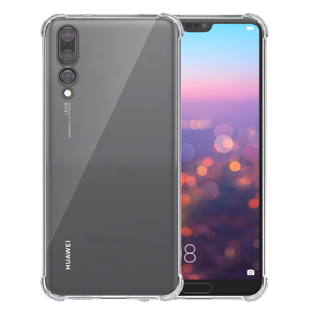 Telefoonhoesje Geschikt voor Huawei P20
Pro Transparant Schokbestendig - Shockproof TPU SIliconen Backcover Case met
Stootrand Doorzichtig
