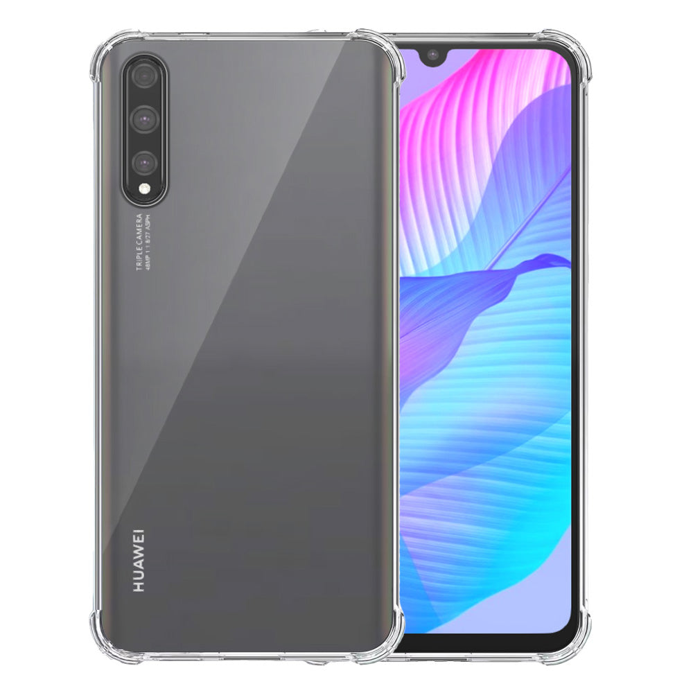 Telefoonhoesje Geschikt voor Huawei Y8P -
P Smart S - Enjoy 10S Transparant Schokbestendig - Shockproof TPU SIliconen
Backcover Case met Stootrand Doorzichtig