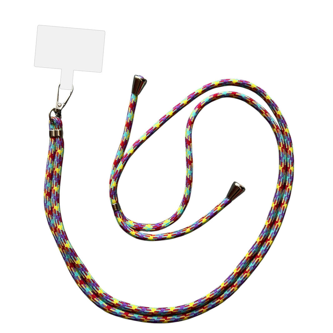 Smartphonica Telefoonkoord Universeel -
verstelbaar afneembaar koord voor mobiele telefoon - 150 CM - Telefoonketting
Regenboog