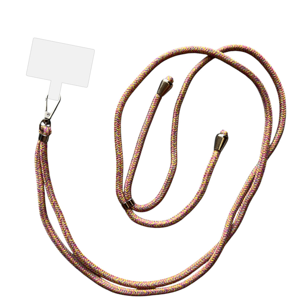 Smartphonica Telefoonkoord Universeel -
verstelbaar afneembaar koord voor mobiele telefoon - 150 CM - Telefoonketting
Meerkleurig