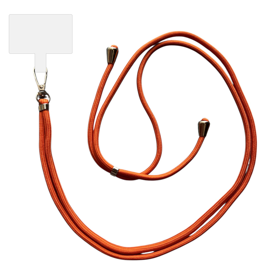 Smartphonica Telefoonkoord Universeel -
verstelbaar afneembaar koord voor mobiele telefoon - 150 CM - Telefoonketting
Donkeroranje