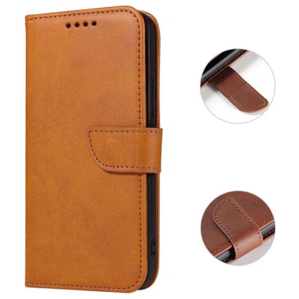 Geschikt voor Samsung
Galaxy A50s Telefoonhoesje Kunstleer met Magnetisch lipje en Pasjeshouder
Book Case met Klepje - Bruin - Smartphonica