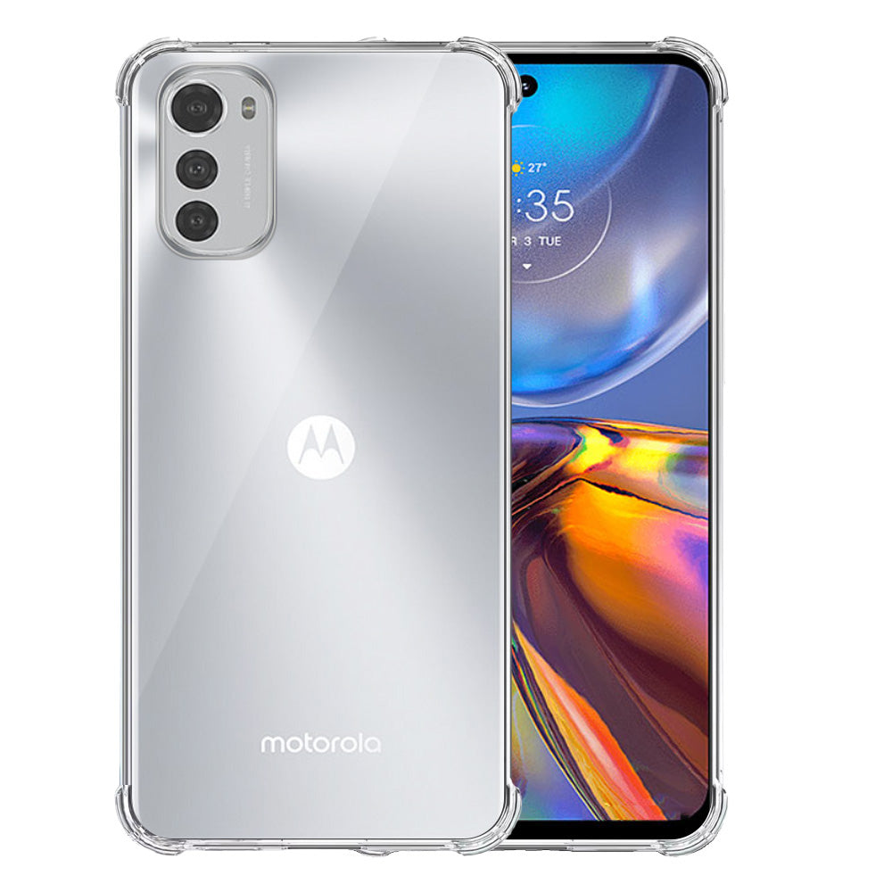 Telefoonhoesje Geschikt voor Motorola
Moto E32 Transparant - Shockproof TPU Siliconen Case met Stootrand
Doorzichtig - Smartphonica