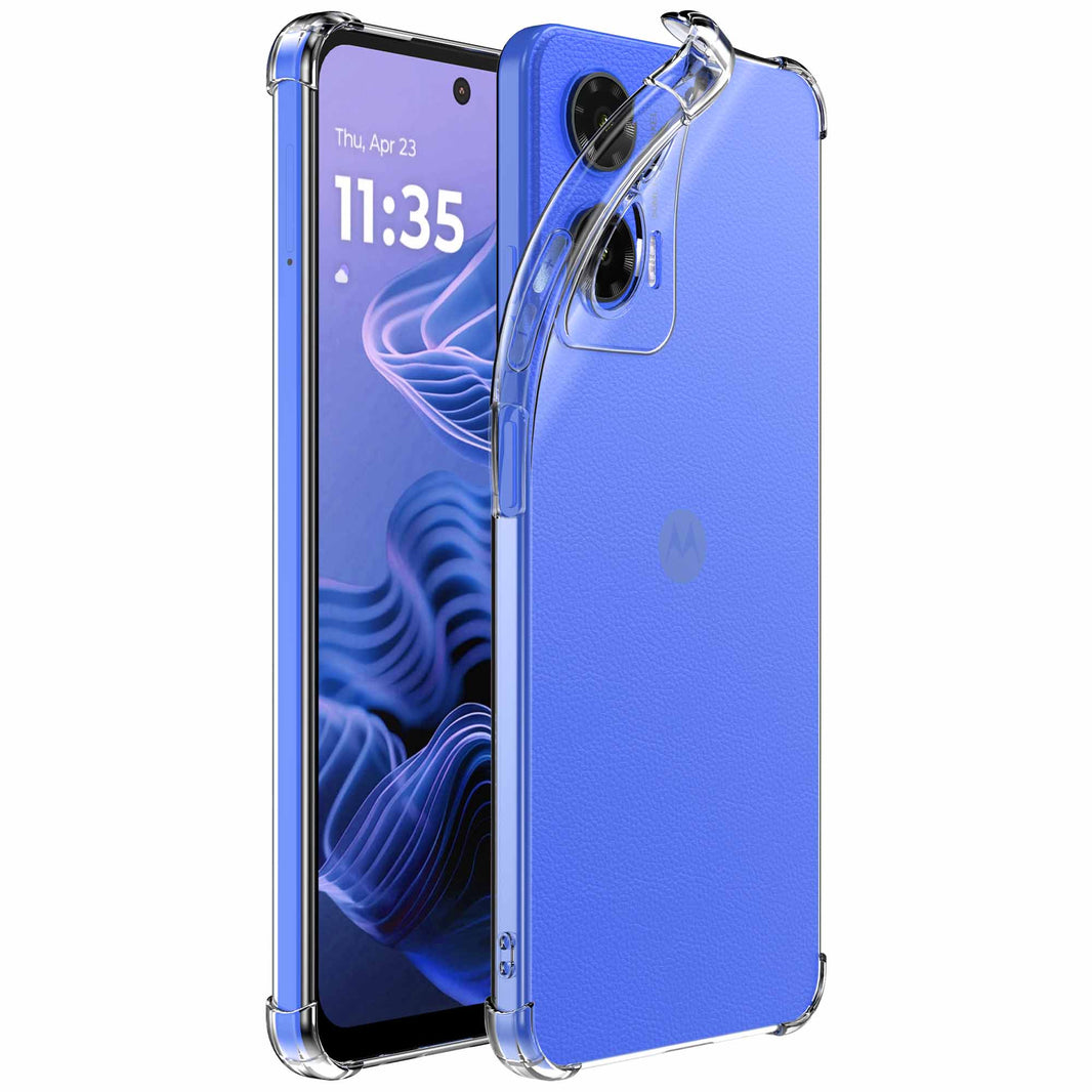 Geschikt voor Motorola Moto G85
Telefoonhoesje Transparant met Stootrand - Clear Case Shockproof TPU
Siliconen Back Cover Case Doorzichtig - Smartphonica