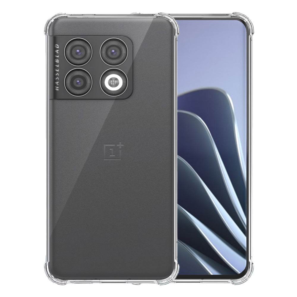 Telefoonhoesje
Geschikt voor OnePlus 10 Pro Transparant - Shockproof TPU Siliconen Case met
Stootrand Doorzichtig - Smartphonica