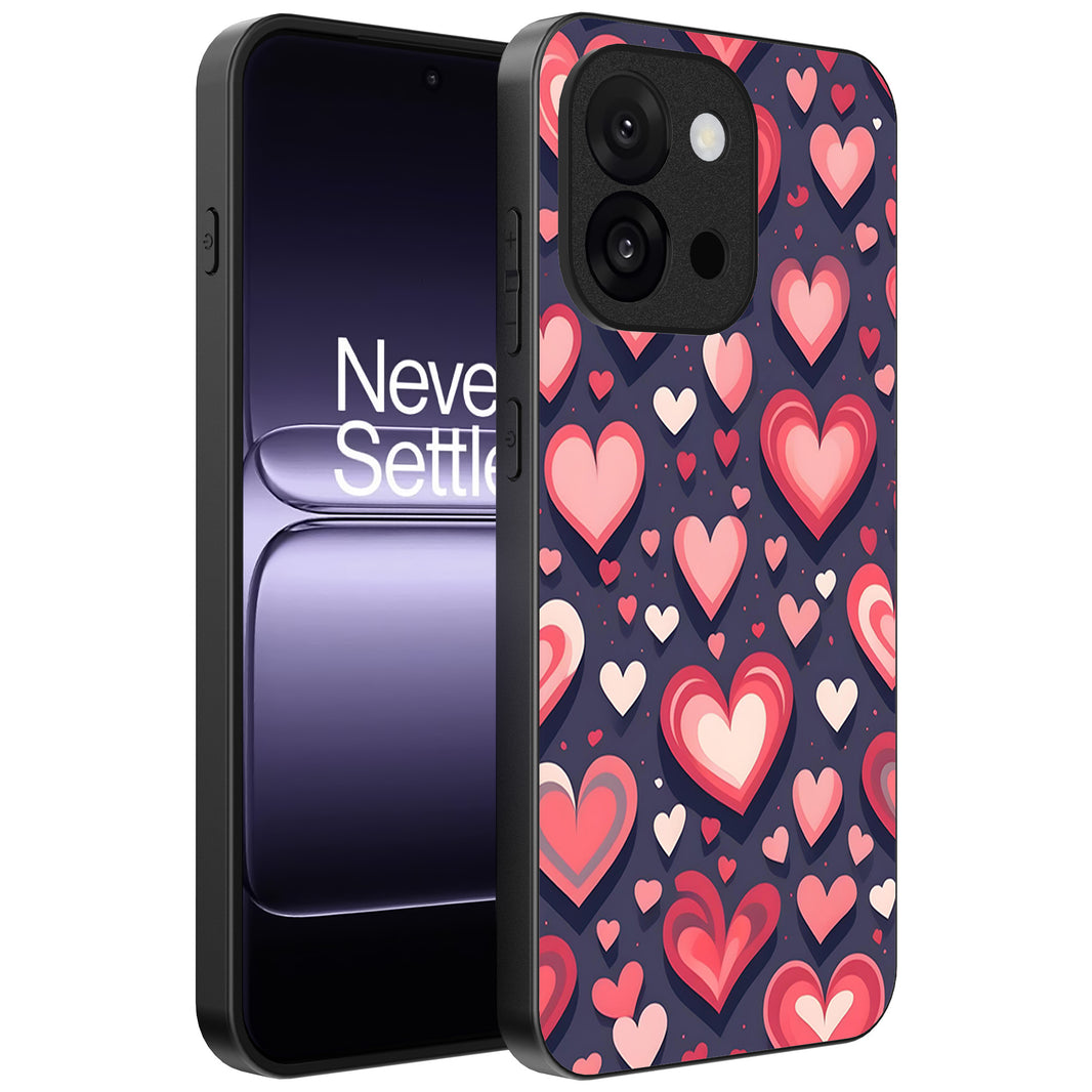 Telefoonhoesje Geschikt voor OnePlus 13T met Hartjes
Opdruk - TPU Backcover Case With Heart Design