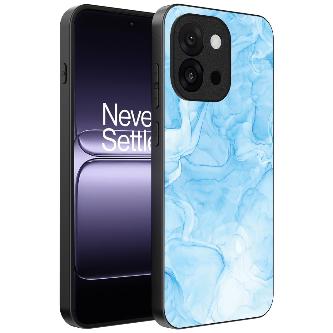 Telefoonhoesje Geschikt voor OnePlus 13T met marmer
opdruk - TPU backcover case marble design - Lichtblauw