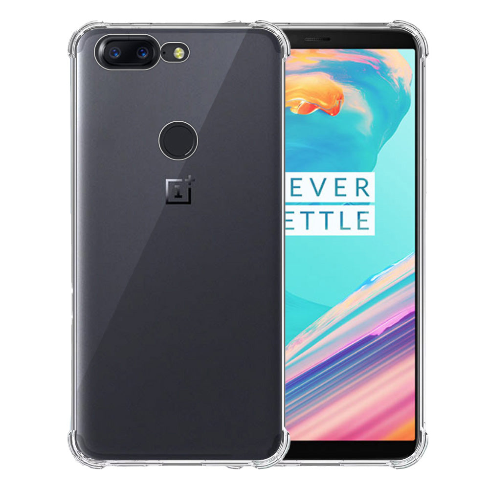 Telefoonhoesje Geschikt voor OnePlus 5T
Transparant - Shockproof TPU Siliconen Case met Stootrand Doorzichtig -
Smartphonica