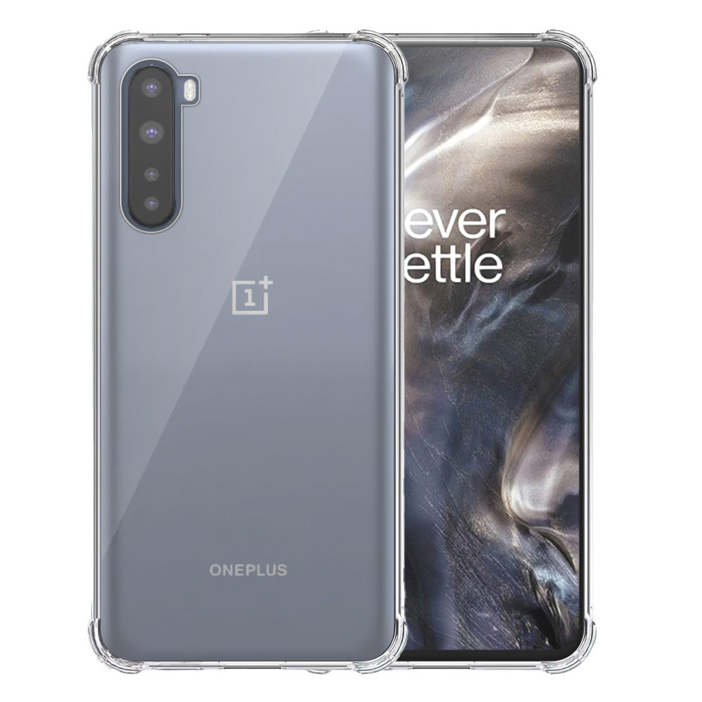 Telefoonhoesje Geschikt voor OnePlus Nord
Transparant - Shockproof TPU Siliconen Case met Stootrand Doorzichtig -
Smartphonica