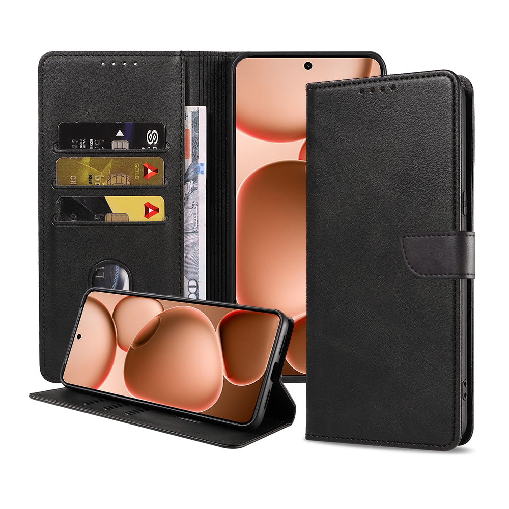 Geschikt voor Oppo Find X8 Ultra
Telefoonhoesje Kunstleer met Magnetisch lipje en Pasjeshouder Book Case met
Klepje - Walletcase with Cardslot - Zwart - Smartphonica