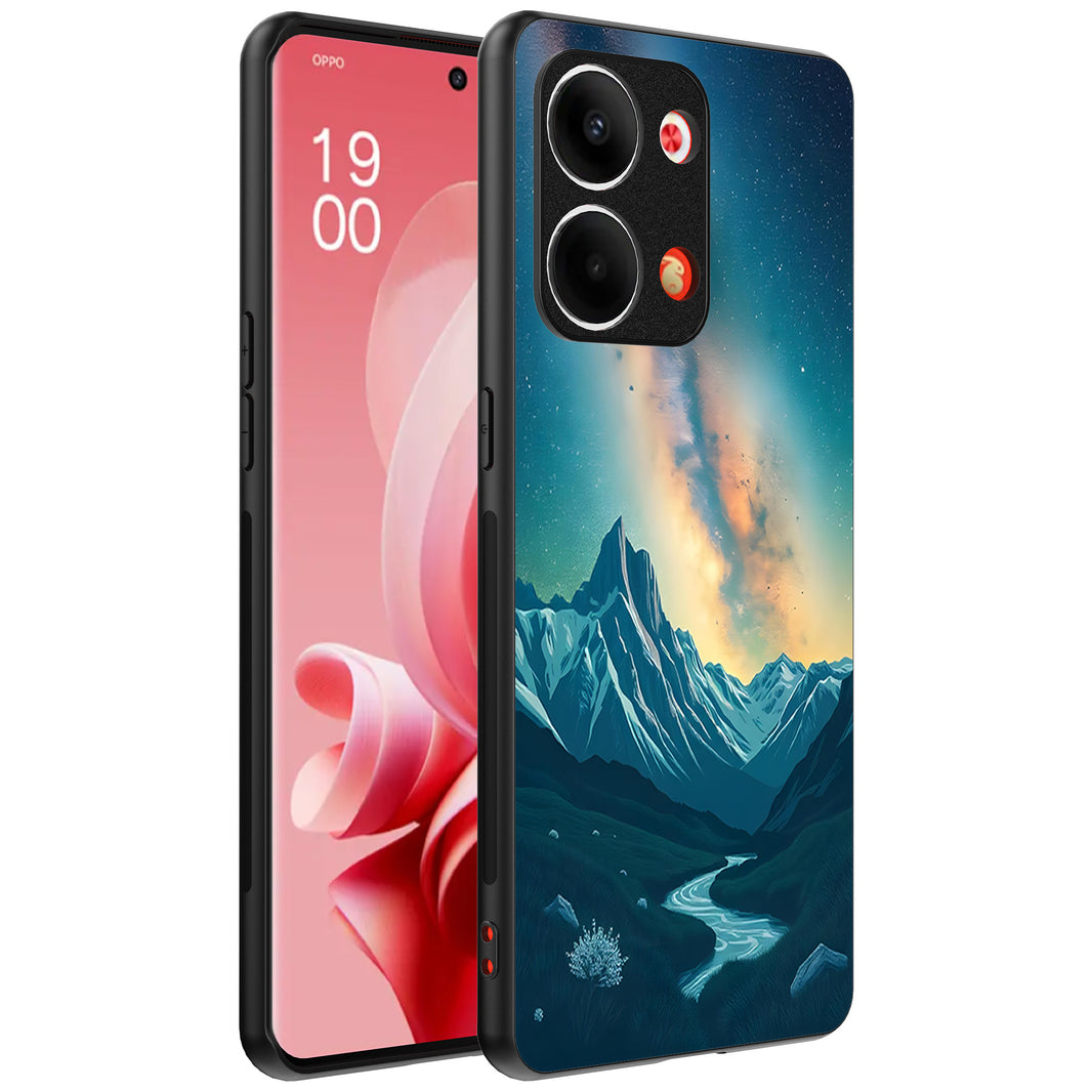 Telefoonhoesje Geschikt voor Oppo Reno 9 / 9 Pro met
Sterrenhemel Opdruk - TPU Backcover Case With Space And Milkyway Design