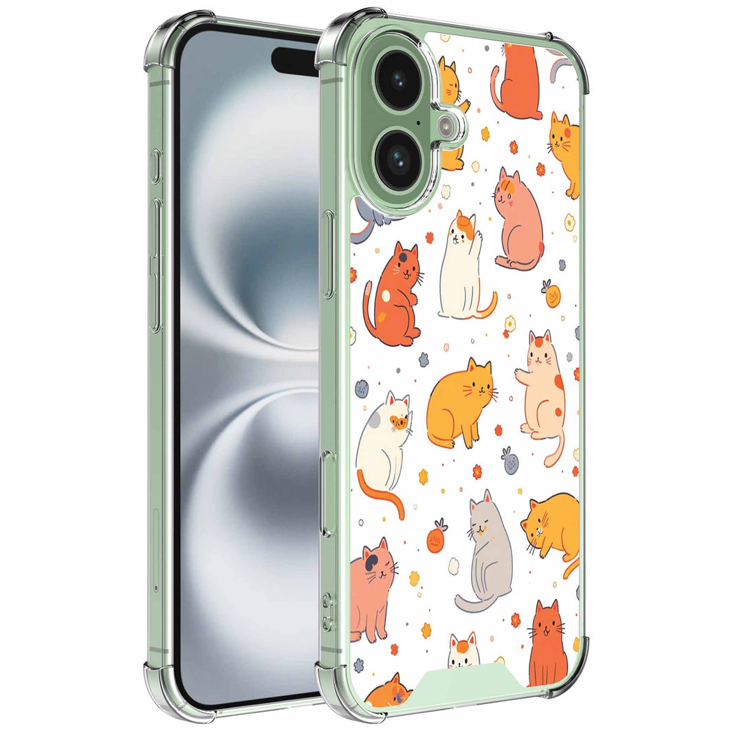 Geschikt voor iPhone 16 Plus
Telefoonhoesje met Poezen opdruk opdruk - Draadloos op te laden - Shockproof
Siliconen TPU Strong Case - Sterk Schokbestendig Telefoonhoesje