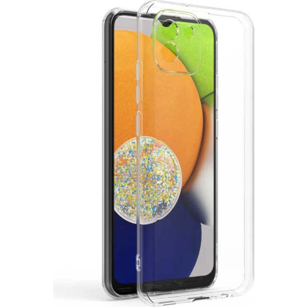 Telefoonhoesje Geschikt voor
Samsung Galaxy A03 Transparant Siliconen - Doorzichtig Clear Case Back Cover