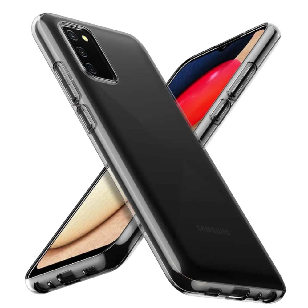 Telefoonhoesje Geschikt voor
Samsung Galaxy A03s Transparant Siliconen - Doorzichtig Clear Case Back Cover