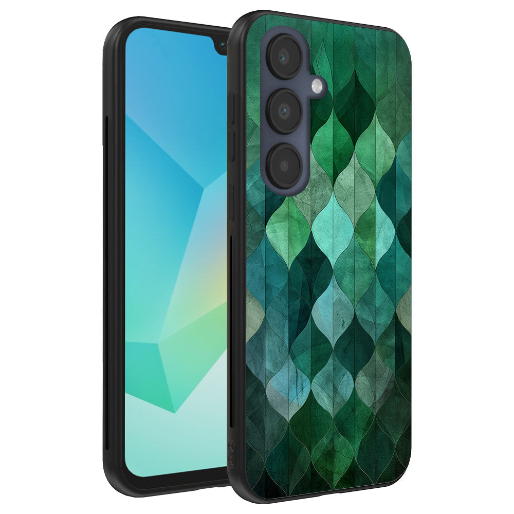 Telefoonhoesje
Geschikt voor Samsung Galaxy A16 met groene bladeren opdruk - TPU backcover
case green leafs design