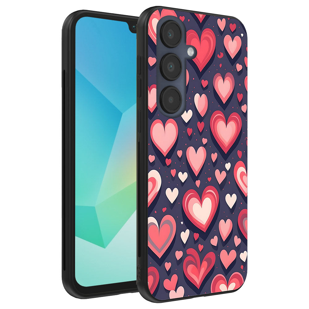 Telefoonhoesje
Geschikt voor Samsung Galaxy A16 met Hartjes Opdruk - TPU Backcover Case With
Heart Design