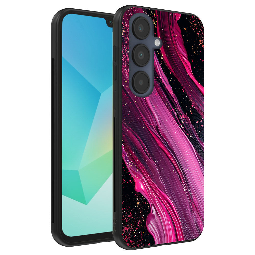 Telefoonhoesje
Geschikt voor Samsung Galaxy A16 met marmer opdruk - TPU backcover case
marble design - Paars Roze