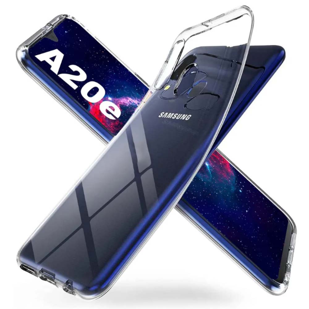 Telefoonhoesje Geschikt voor
Samsung Galaxy A20E Transparant Siliconen - Doorzichtig Clear Case Back Cover