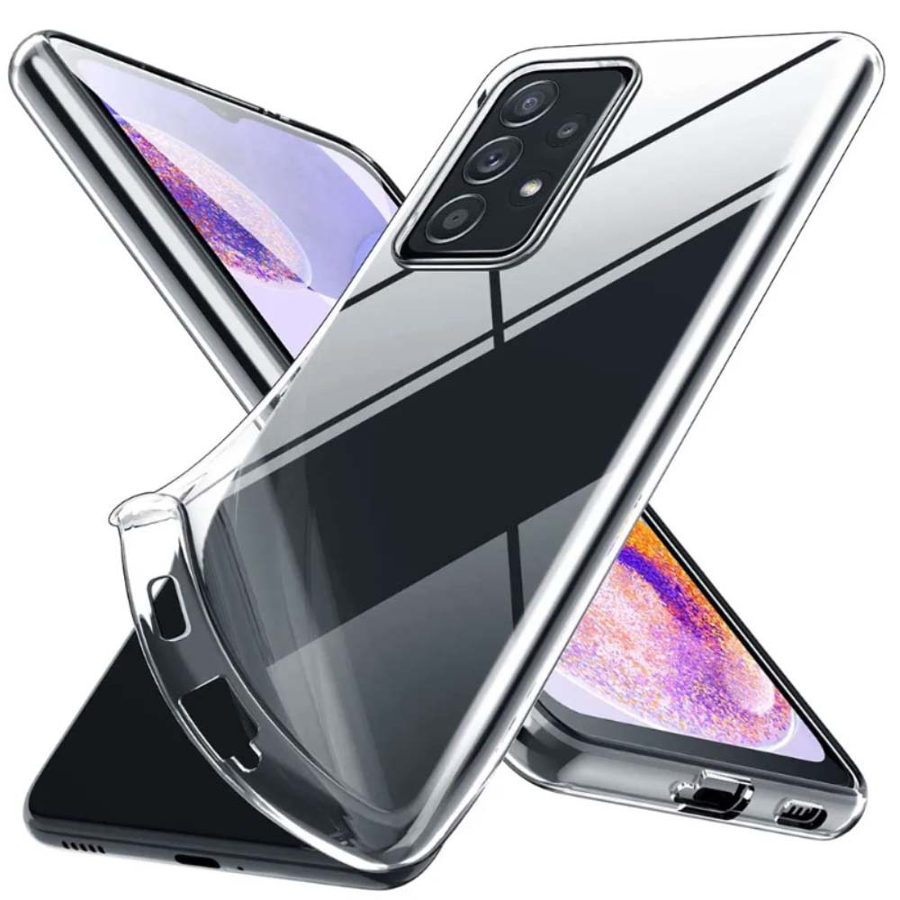 Telefoonhoesje Geschikt voor
Samsung Galaxy A23 Transparant Siliconen - Doorzichtig Clear Case Back Cover