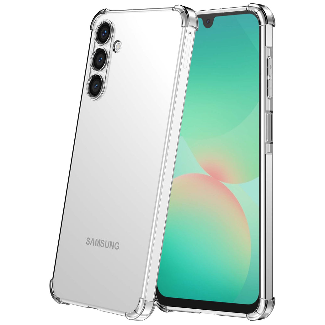 Geschikt voor Samsung Galaxy A26
Telefoonhoesje Transparant met Stootrand - Shockproof TPU Siliconen Back
Cover Case Doorzichtig - Smartphonica