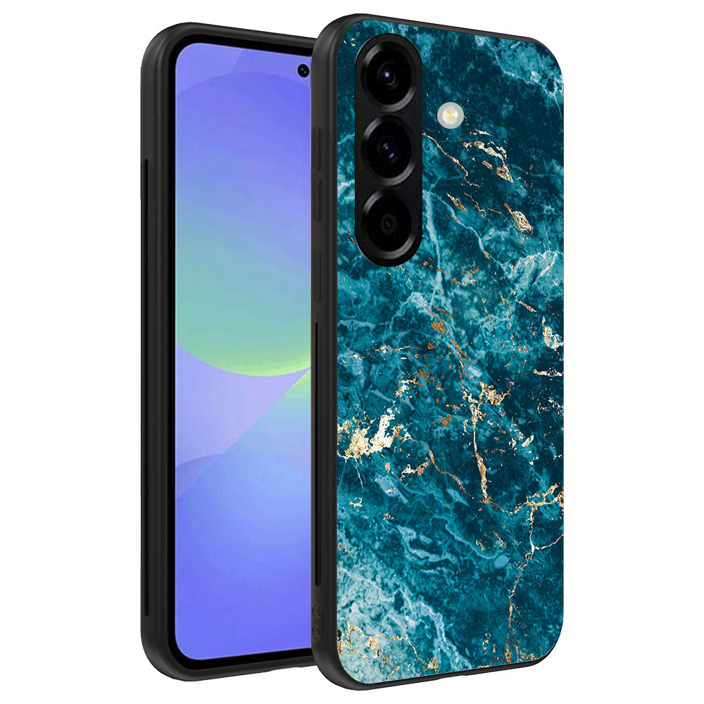 Telefoonhoesje
Geschikt voor Samsung Galaxy A36 met marmer opdruk - TPU backcover case blue
marble design - Blauw