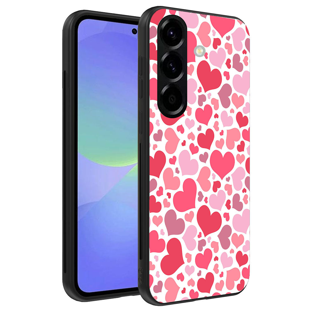 Telefoonhoesje Geschikt voor
Samsung Galaxy A36 met Hartjes Print - Hearts Design TPU Backcover Case -
Kinder Hoesje met Hartjes Design