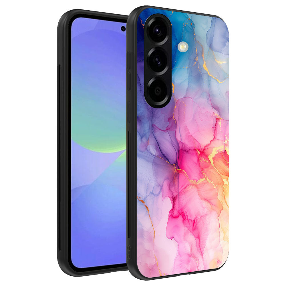 Telefoonhoesje
Geschikt voor Samsung Galaxy A36 met marmer opdruk - TPU backcover case
marble design - Regenboog