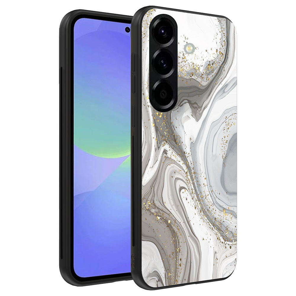 Telefoonhoesje
Geschikt voor Samsung Galaxy A36 met marmer opdruk - TPU backcover case
marble design - Zilver