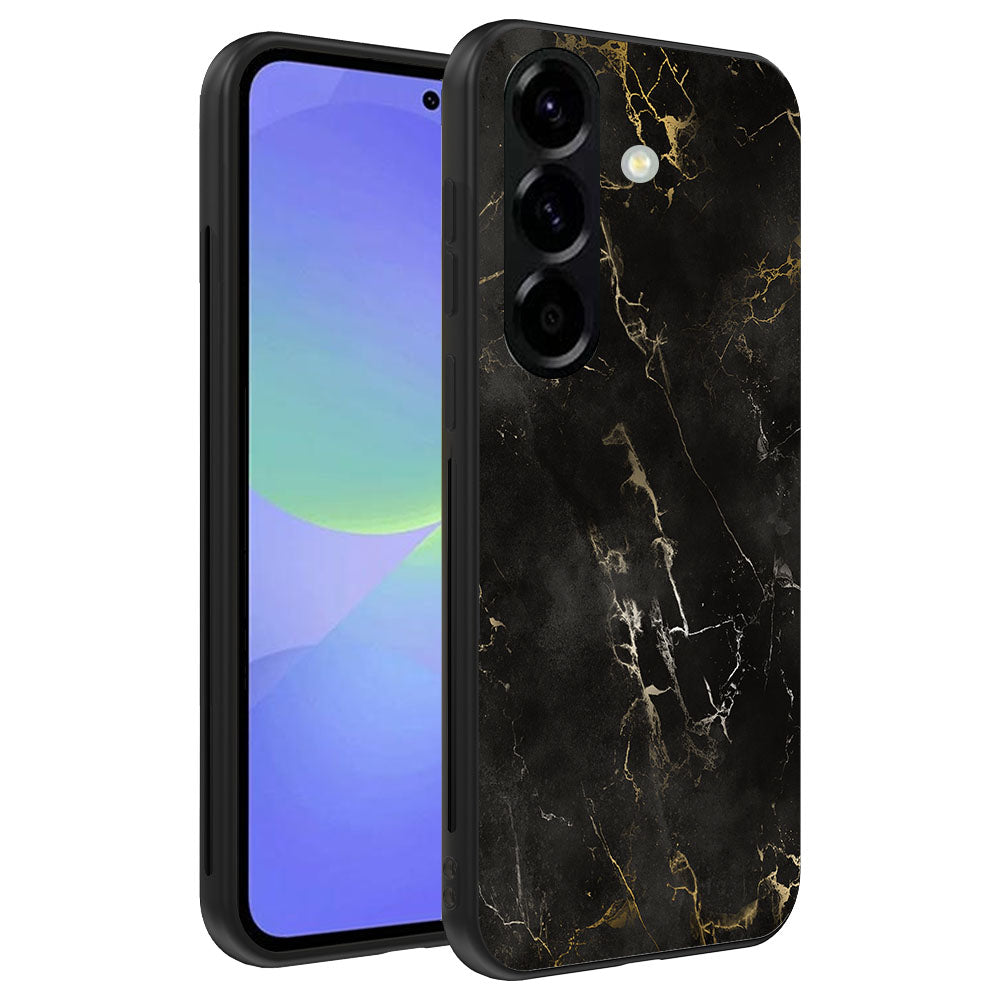 Telefoonhoesje
Geschikt voor Samsung Galaxy A36 met marmer opdruk - TPU backcover case black
marble design - Zwart