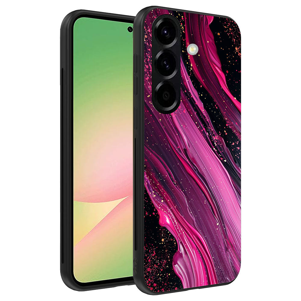 Telefoonhoesje
Geschikt voor Samsung Galaxy A56 met marmer opdruk - TPU backcover case
marble design - Paars Roze