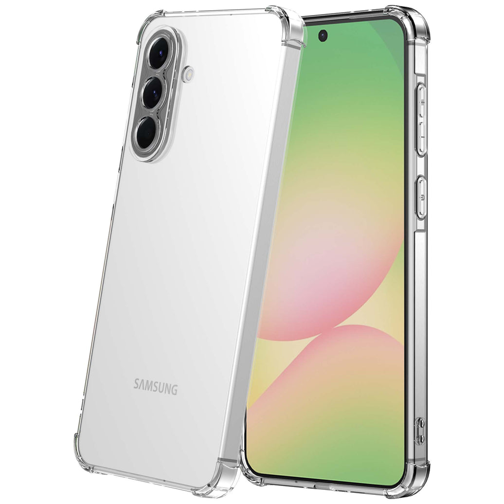 Geschikt voor Samsung Galaxy A56
Telefoonhoesje Transparant met Stootrand - Shockproof TPU Siliconen Back
Cover Case Doorzichtig - Smartphonica