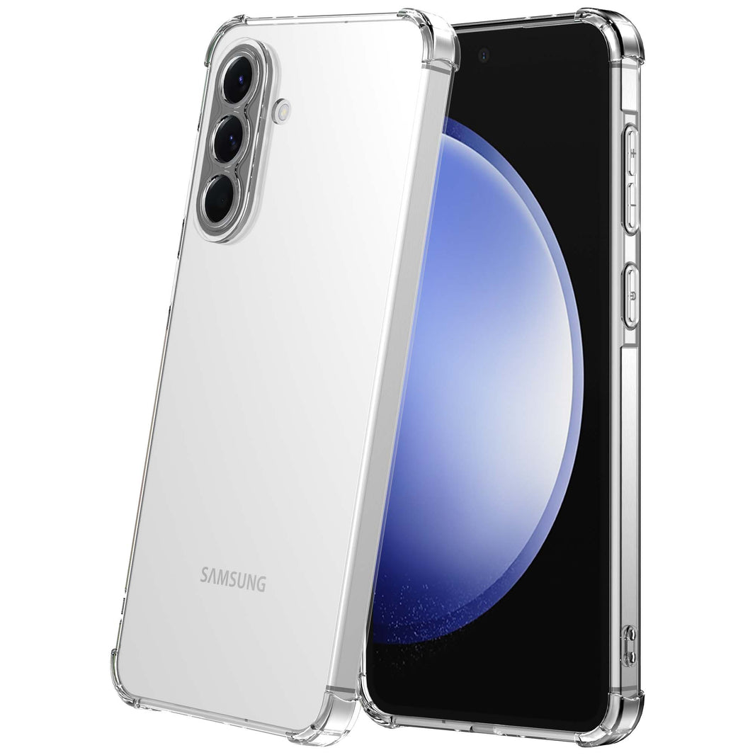 Geschikt voor Samsung Galaxy S23 FE
Telefoonhoesje Transparant met Stootrand - Shockproof TPU Siliconen Back
Cover Case Doorzichtig - Smartphonica