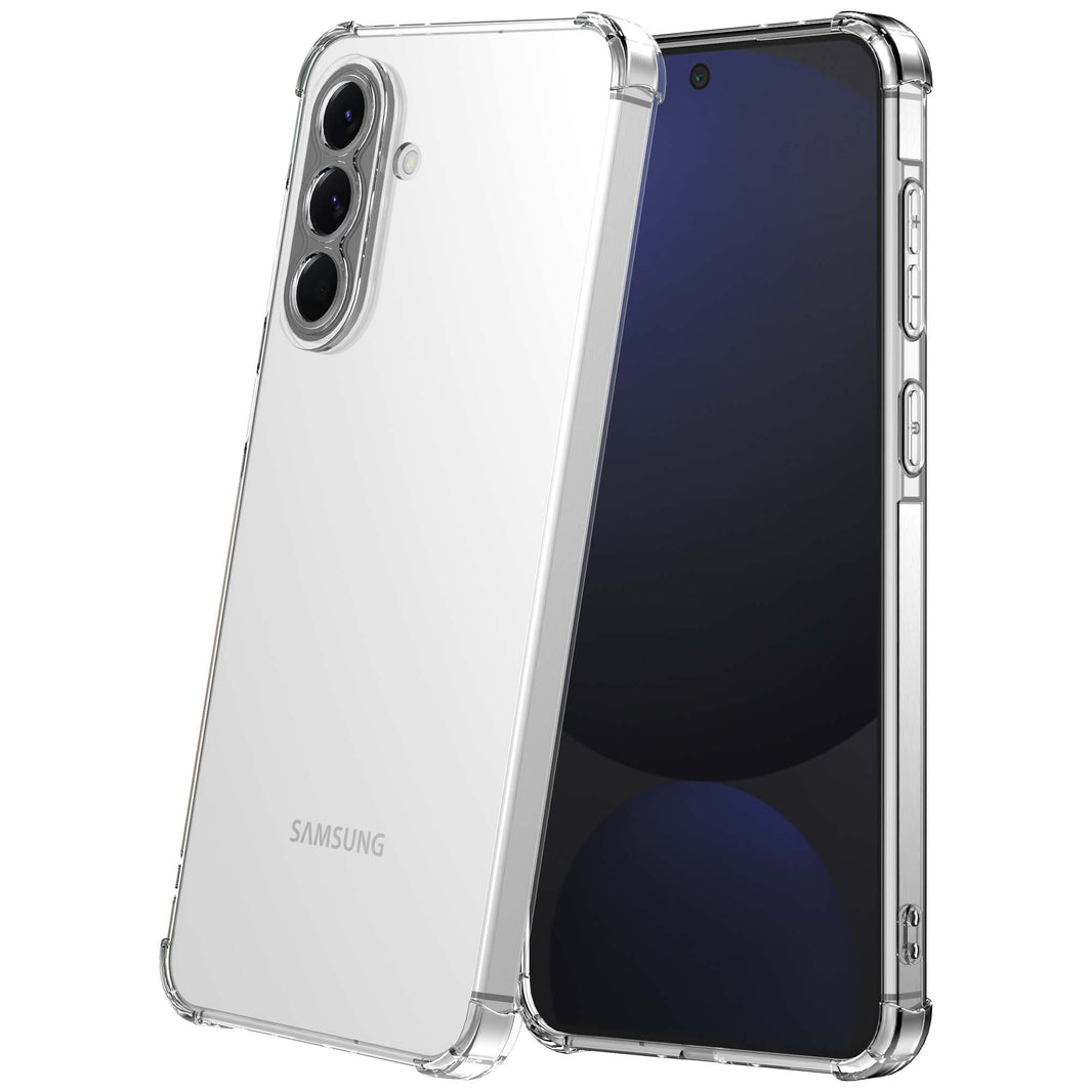Geschikt voor Samsung Galaxy S24 FE
Telefoonhoesje Transparant met Stootrand - Shockproof TPU Siliconen Back
Cover Case Doorzichtig - Smartphonica