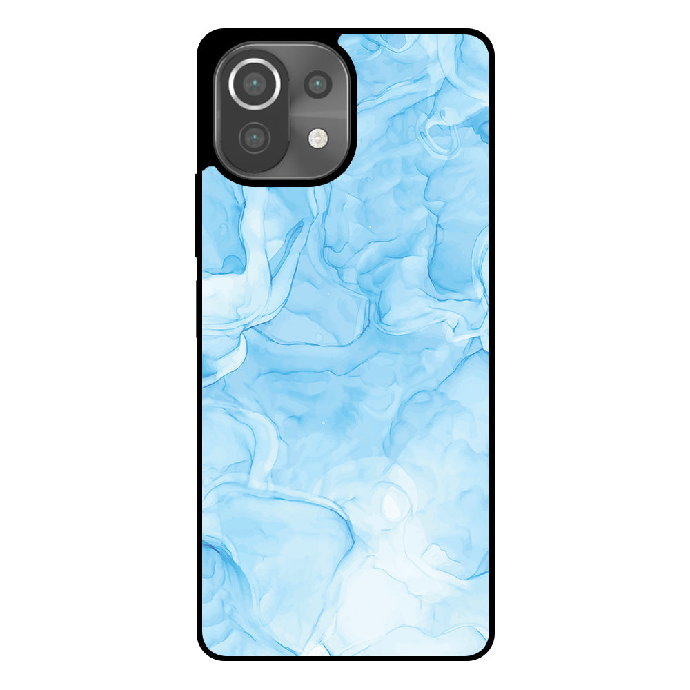 Telefoonhoesje
Geschikt voor Xiaomi 11 Lite met marmer opdruk - TPU backcover case marble
design - Lichtblauw