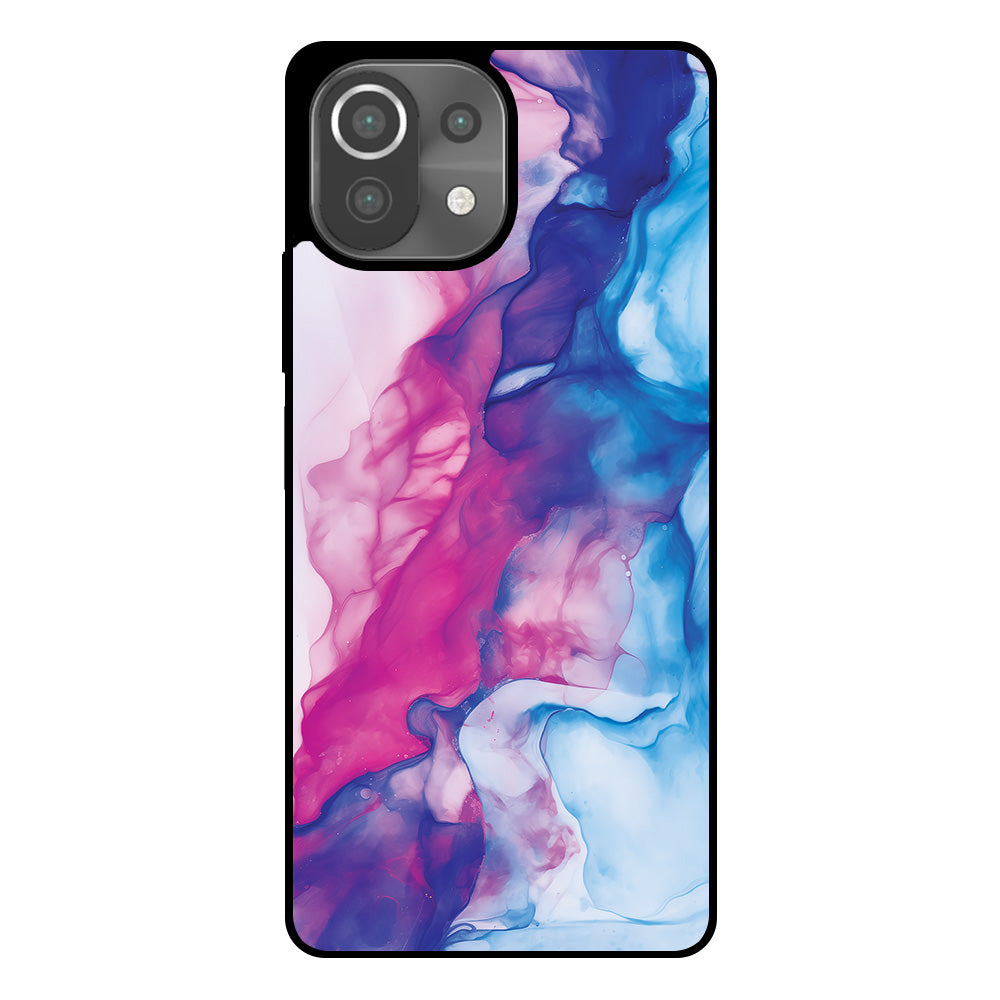 Telefoonhoesje
Geschikt voor Xiaomi 11 Lite met Roze Blauw Marmer Opdruk - TPU Backcover
Case Rose Blue Marble Design