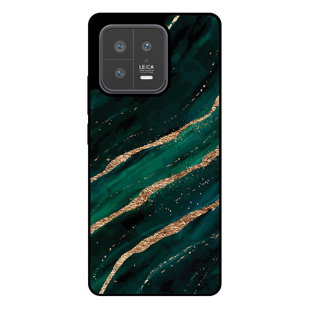 Telefoonhoesje
Geschikt voor Xiaomi 13 met marmer opdruk - TPU backcover case marble design
- Groen Goud